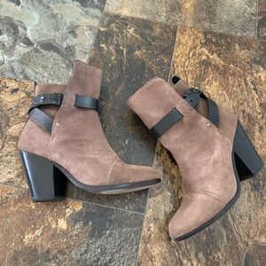rag and bone size 7 Kinsey Boot taupe suede Bootie
